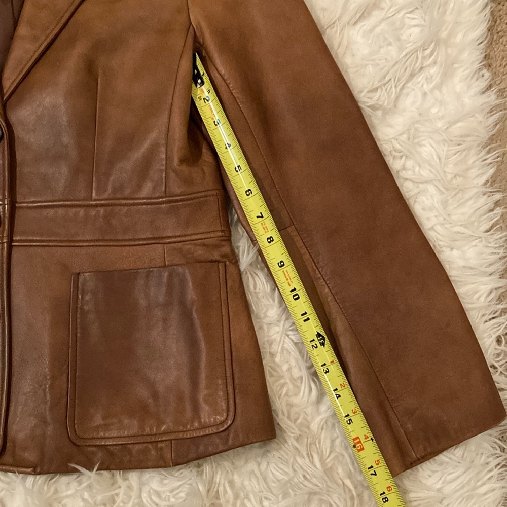 Banana Republic Brown Glove Leather Jacket. - Picture 12 of 13